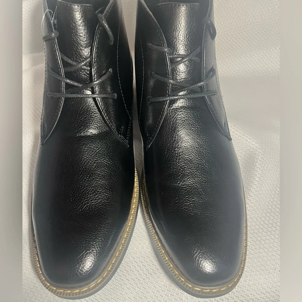 NEW Chukka Style Black Tie Up Shoe Boots For Men